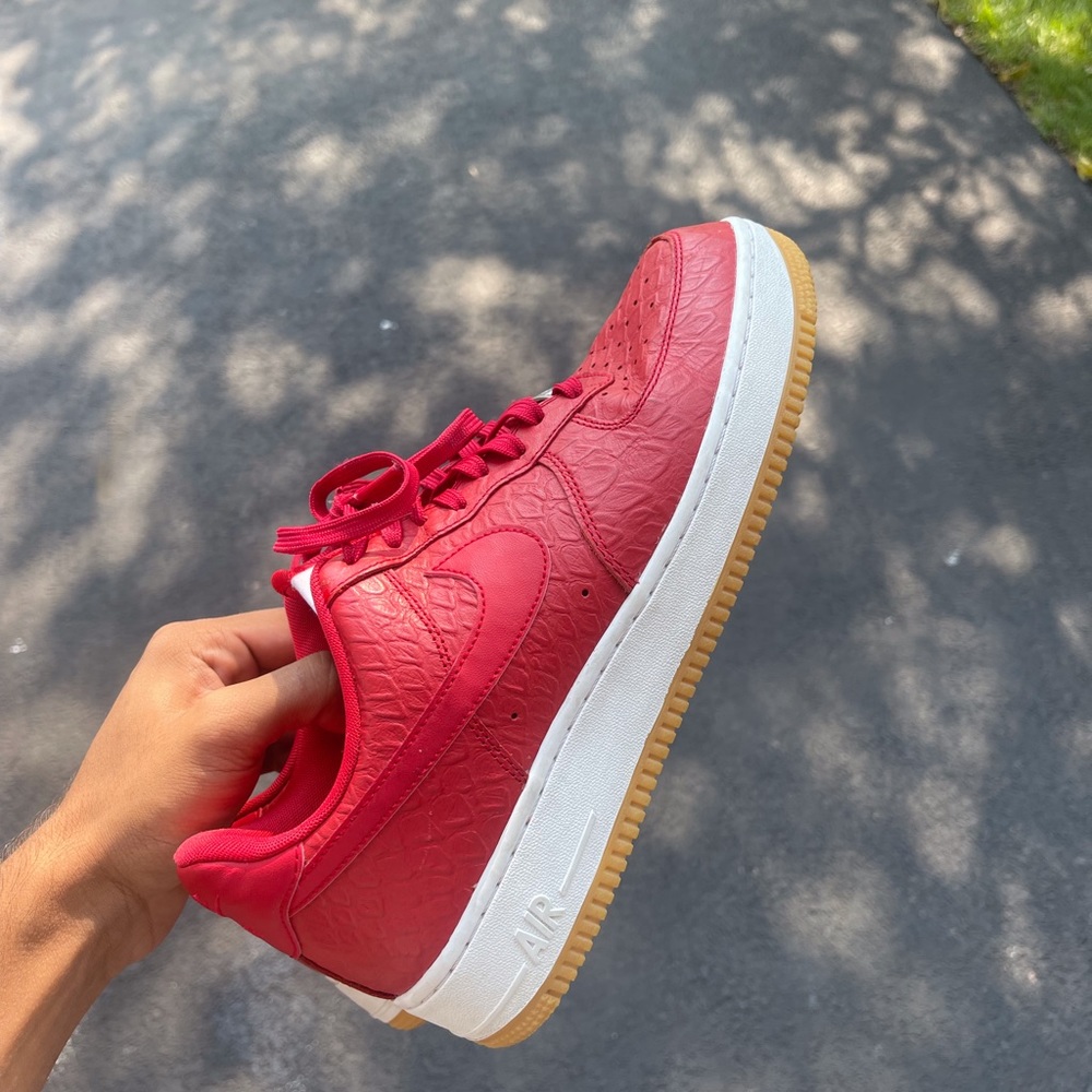 Nike Air Force 1 ‘07 Red Python - Picture 3 of 5